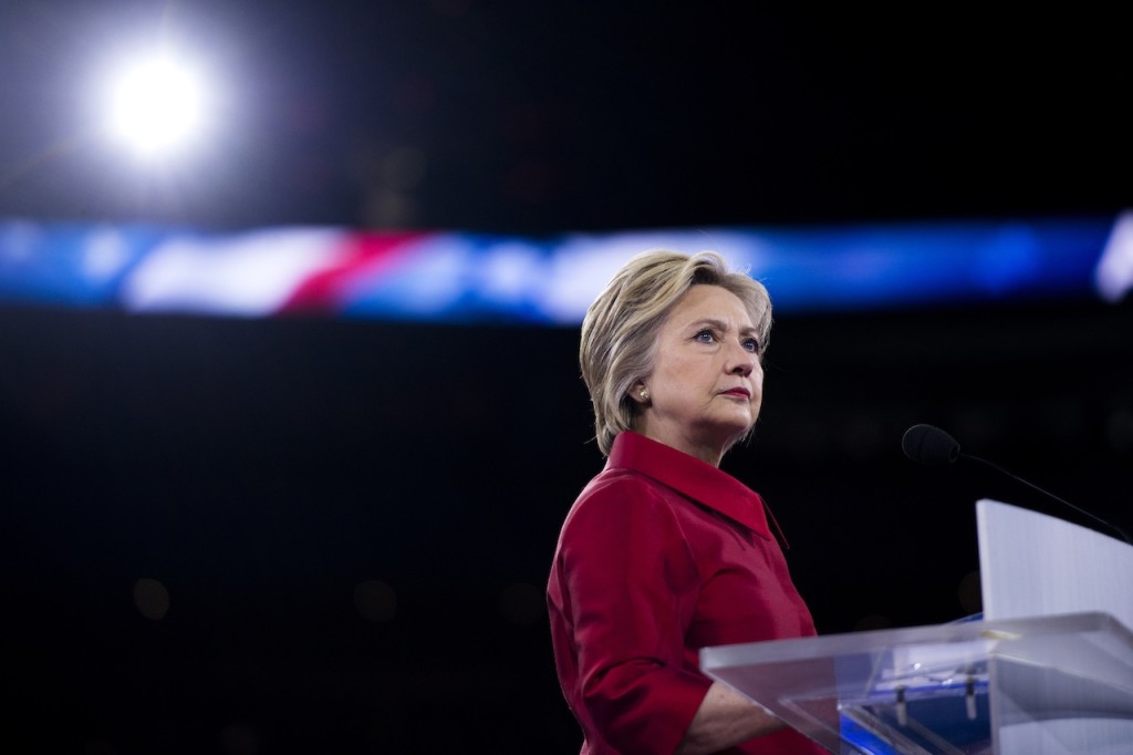 Hilary Clinton durante un evento della campagna elettorale per le primarie Usa / credits: Epa - Shawn Thew