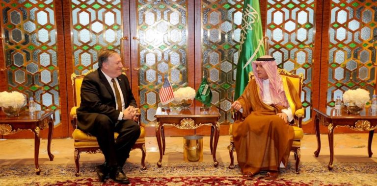 Il Segretario di Stato Usa Mike Pompeo in Medio Oriente