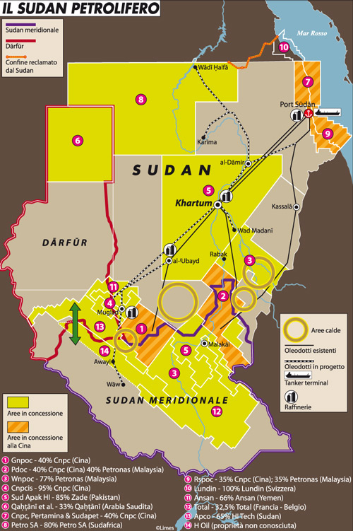 Sudan del Sud petrolio