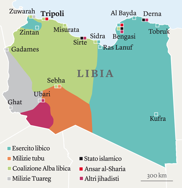 mappa libia