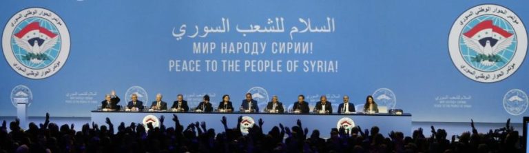 Delegati al Congresso di Dialogo Nazionale Siriano a Sochi, in Russia, 30 gennaio 2018. Credits to: REUTERS/Sergei Karpukhin.
