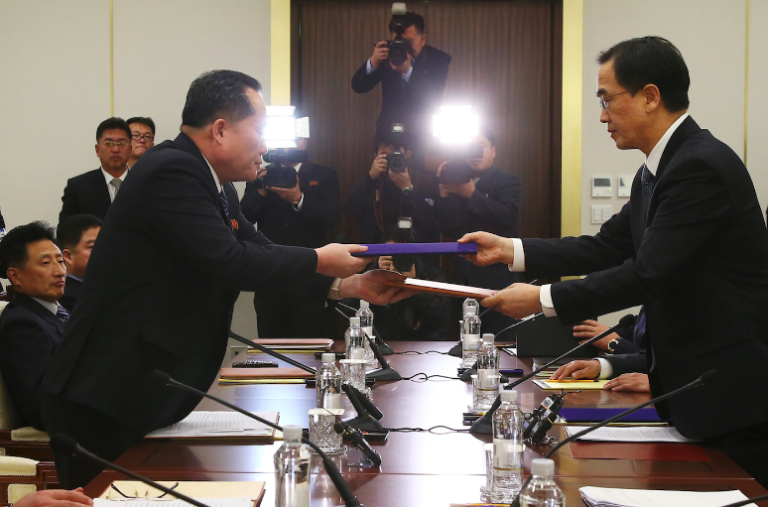 Le due Coree al tavolo delle trattative