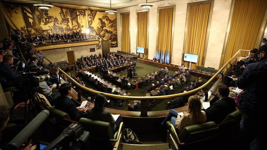 Apertura dei negoziati del Comitato costituzionale siriano presso gli uffici delle Nazioni Unite a Ginevra, Svizzera, 30 ottobre 2019. Credits to: Anadoglu Agency.